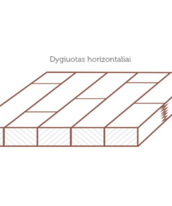 dygiuotas horizontaliai