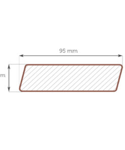 Lauko dailylentė apvaliais kraštais_rombas_20x95