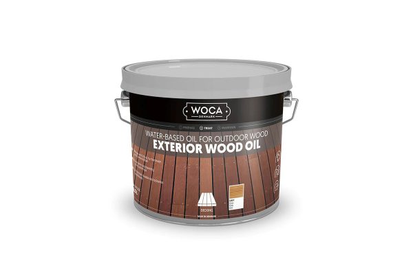 Exterior wood oil grey