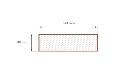 Klijuota 40x144